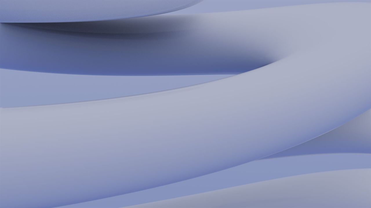 Abstract blue three-dimensional forms