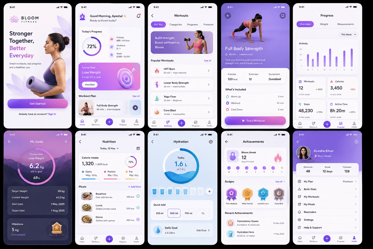 Bloom Fitness App screenshot 1