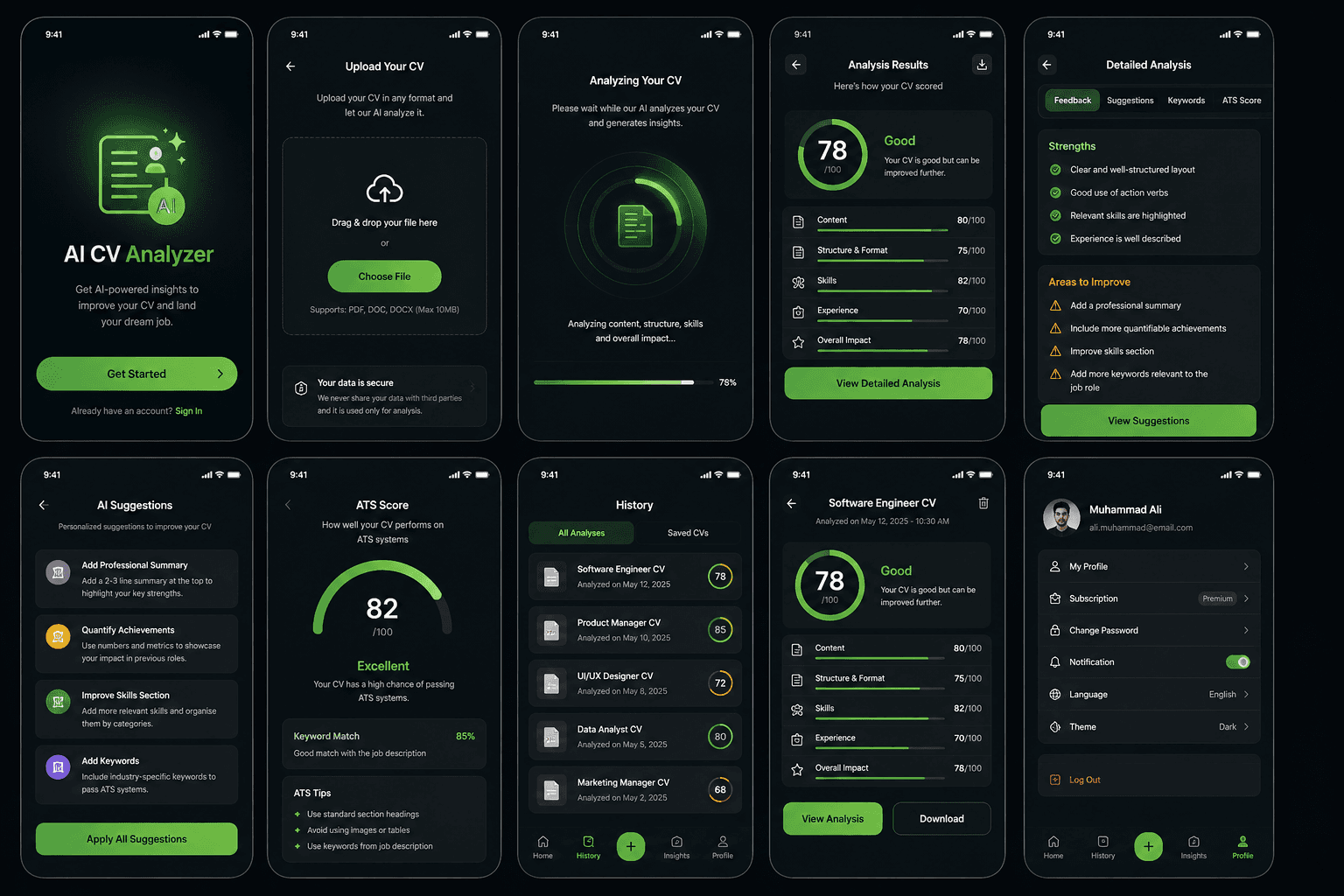 AI CV Analyzer screenshot 1