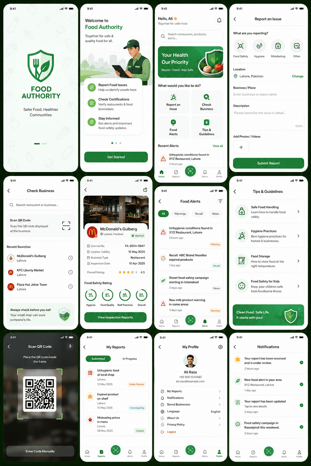 Food Authority App screenshot 1
