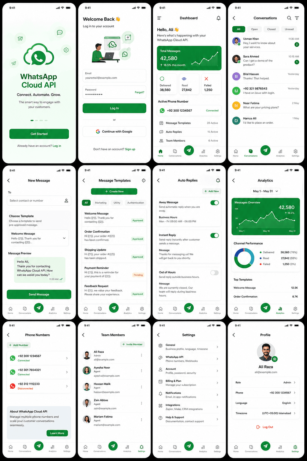 WhatsApp Cloud API App screenshot 1